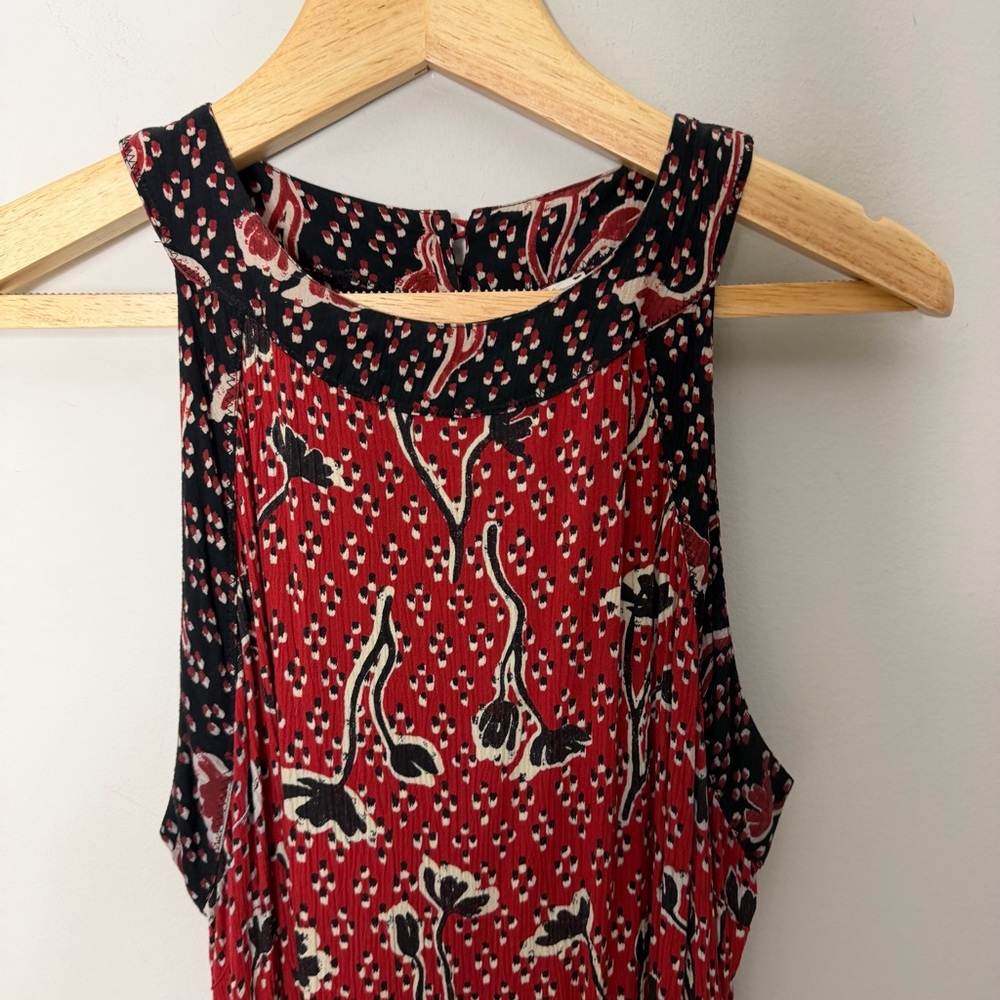 Fat Face Maxi Dress Long High Neck Printed Sleeveless Size 10 243 - Picture 3 of 10